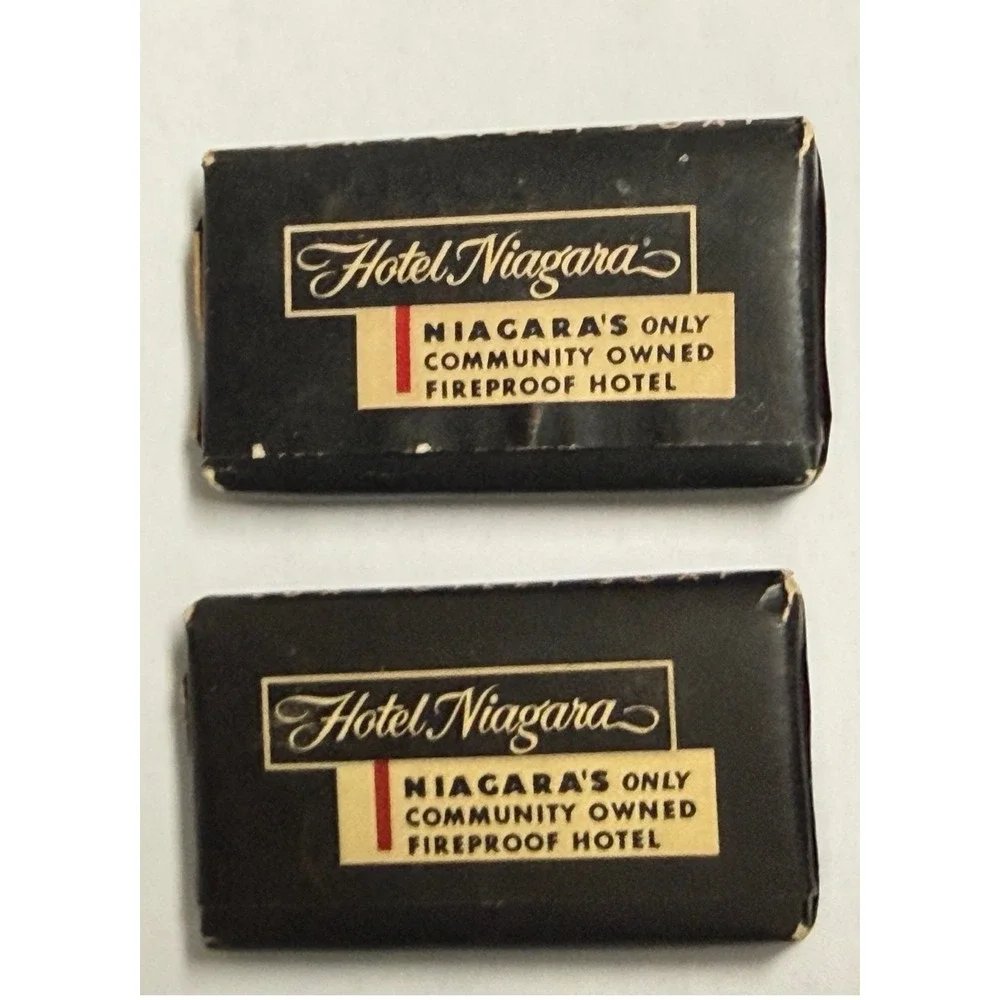 Vintage Hotel Niagara Falls NY Soap Bars Set of 2 Collectible Advertising Soap